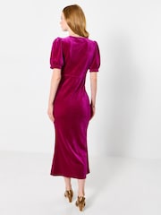 Joe Browns Pink Button Through Velour Dress - Image 4 of 5