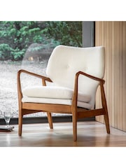 Gallery Home Cream Jerry Armchair - Image 2 of 10