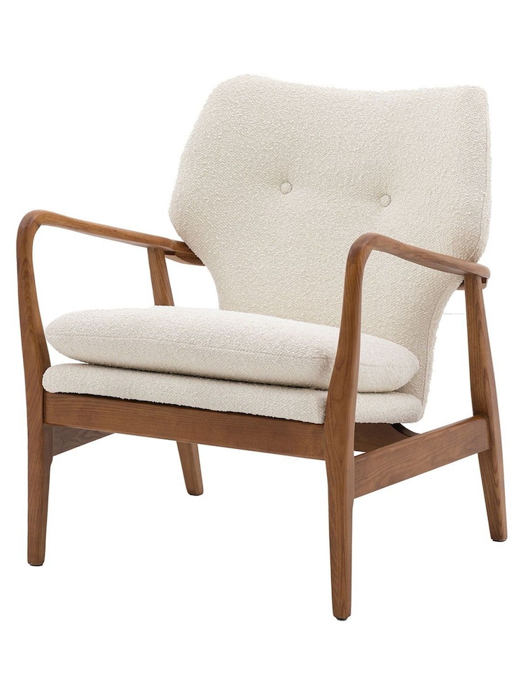 Gallery Home Cream Jerry Armchair - Image 8 of 8 Gallery Home Cream Jerry Armchair - Image 8 of 8