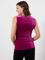 Joe Browns Pink India Velour Cowl Neck Top - Image 4 of 7