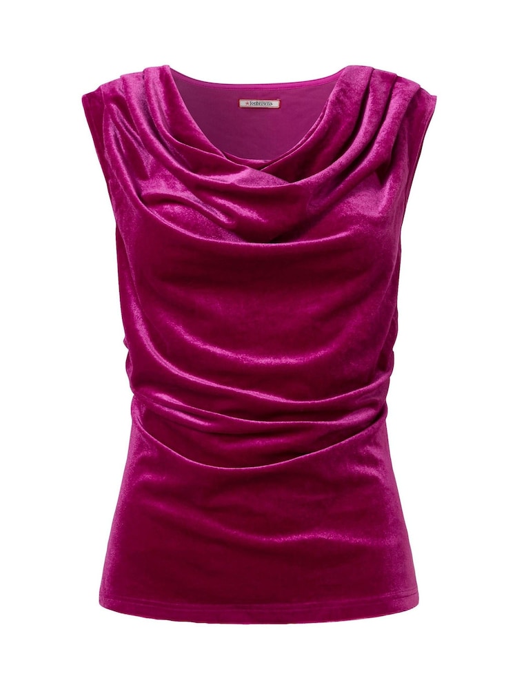Joe Browns Pink India Velour Cowl Neck Top - Image 7 of 7 Joe Browns Pink India Velour Cowl Neck Top - Image 7 of 7
