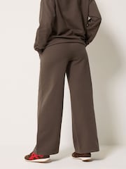 PixieGirl Petite Brown Etienne Slogan Wide Leg Joggers - Image 3 of 6