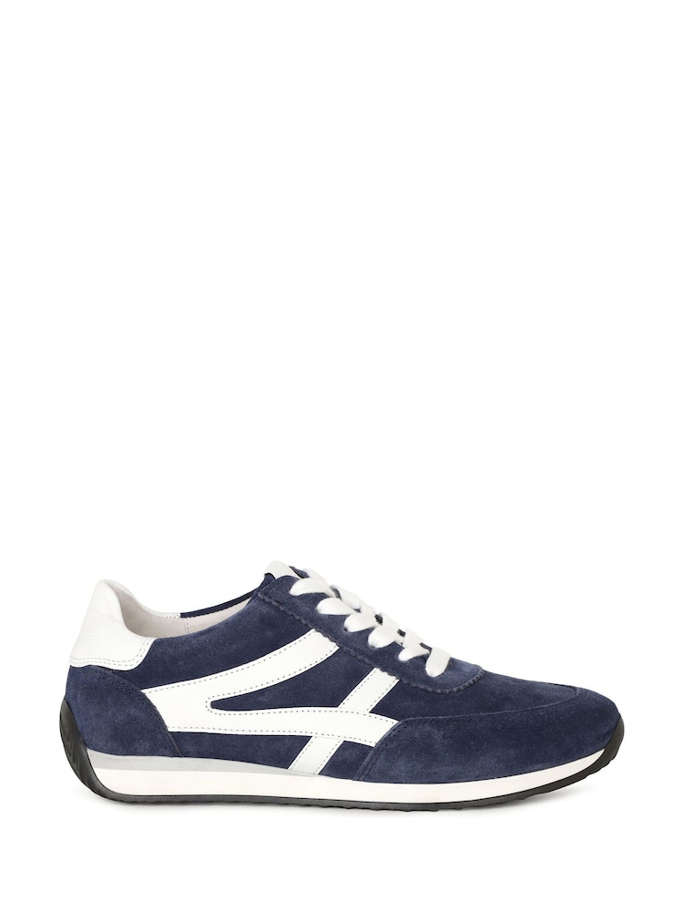 Gabor Blue Globe Retro Trainers - Image 1 of 5