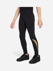 Nike Black Shine High-Waisted Leggings - Image 1 of 4