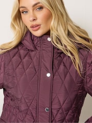 M&Co Purple Diamond Quilted Jacket - Image 4 of 6