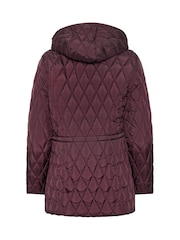 M&Co Purple Diamond Quilted Jacket - Image 6 of 6
