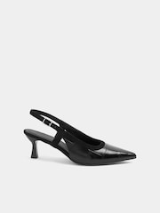 Қара - Yours Curve Croc бедерлі асып-тасатын өкшелі аяқ киім - 5суретінің 3 суреті