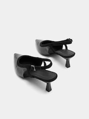 Қара - Yours Curve Croc бедерлі асып-тасатын өкшелі аяқ киім - 5суретінің 4 суреті