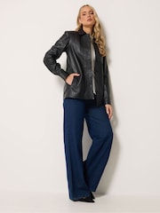 Long Tall Sally Black Premium Leather Jacket - Image 2 of 6