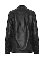 Long Tall Sally Black Premium Leather Jacket - Image 6 of 6