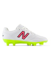 New Balance White Kids 442 Academy Firm Ground v2 Football Boots - Image 1 of 6