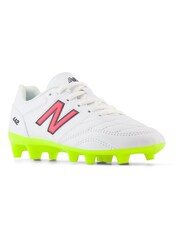 New Balance White Kids 442 Academy Firm Ground v2 Football Boots - Image 3 of 6