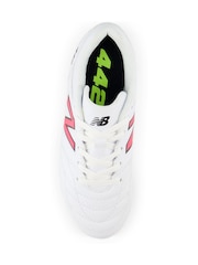 New Balance White Kids 442 Academy Firm Ground v2 Football Boots - Image 6 of 6