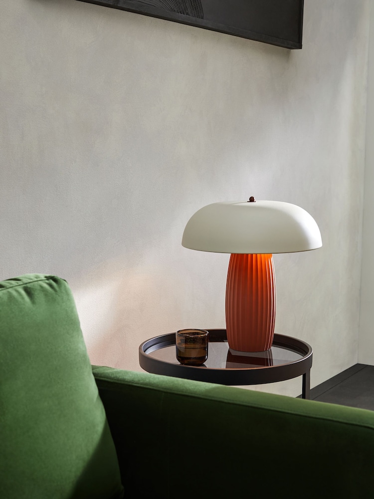 MADE.COM Terracotta Eliya Table Lamp - Image 3 of 3 MADE.COM Terracotta Eliya Table Lamp - Image 3 of 3