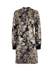 Joe Browns Black All That Sparkles Boutique Mini Dress - Image 7 of 7