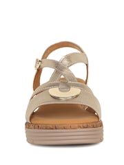 Gabor Gold Sadie Wedge Heeled Sandals - Image 4 of 5