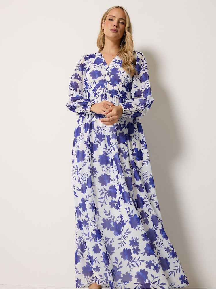 Long Tall Sally Blue Button Maxi Dress - Image 2 of 5