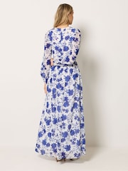 Long Tall Sally Blue Button Maxi Dress - Image 3 of 5