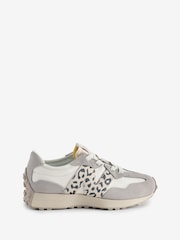 New Balance Grey Girls 327 Trainers - Image 1 of 9