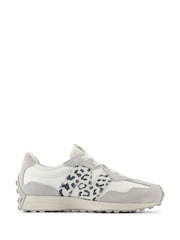 New Balance Grey Girls 327 Trainers - Image 2 of 9
