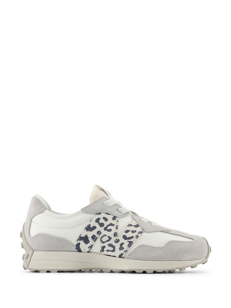 New Balance Grey Girls 327 Trainers - Image 2 of 9