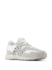 New Balance Grey Girls 327 Trainers - Image 6 of 9