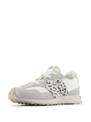 New Balance Grey Girls 327 Trainers - Image 7 of 9