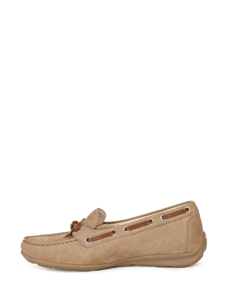 Gabor Natural Evie Nubuck Loafers - Image 2 of 5 Gabor Natural Evie Nubuck Loafers - Image 2 of 5