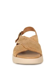 Gabor Brown Tangle Crossover Sandals - Image 4 of 5