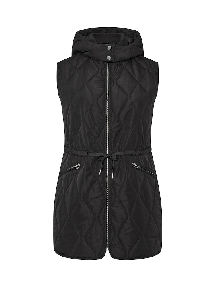 Yours Curve Black Quilted Gilet - Image 6 of 6 Yours Curve Black Quilted Gilet - Image 6 of 6
