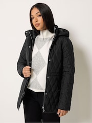 M&Co Petite Diamond Quilted Jacket - Obraz 1 z 6