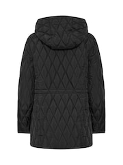 M&Co Petite Diamond Quilted Jacket - Obraz 6 z 6