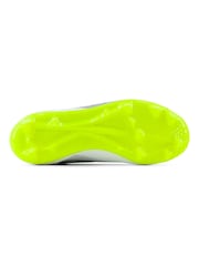 New Balance White Kids Furon Dispatch Firm Ground v7+ Football Boots - Image 4 of 5
