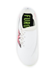 New Balance White Kids Furon Dispatch Firm Ground v7+ Football Boots - Image 5 of 5
