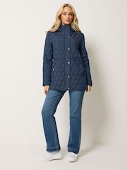 M&Co Blue Diamond Quilted Jacket - Image 2 of 6