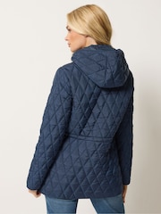 M&Co Blue Diamond Quilted Jacket - Image 3 of 6