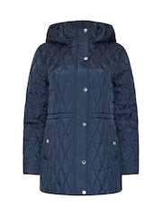 M&Co Blue Diamond Quilted Jacket - Image 5 of 6