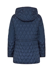 M&Co Blue Diamond Quilted Jacket - Image 6 of 6