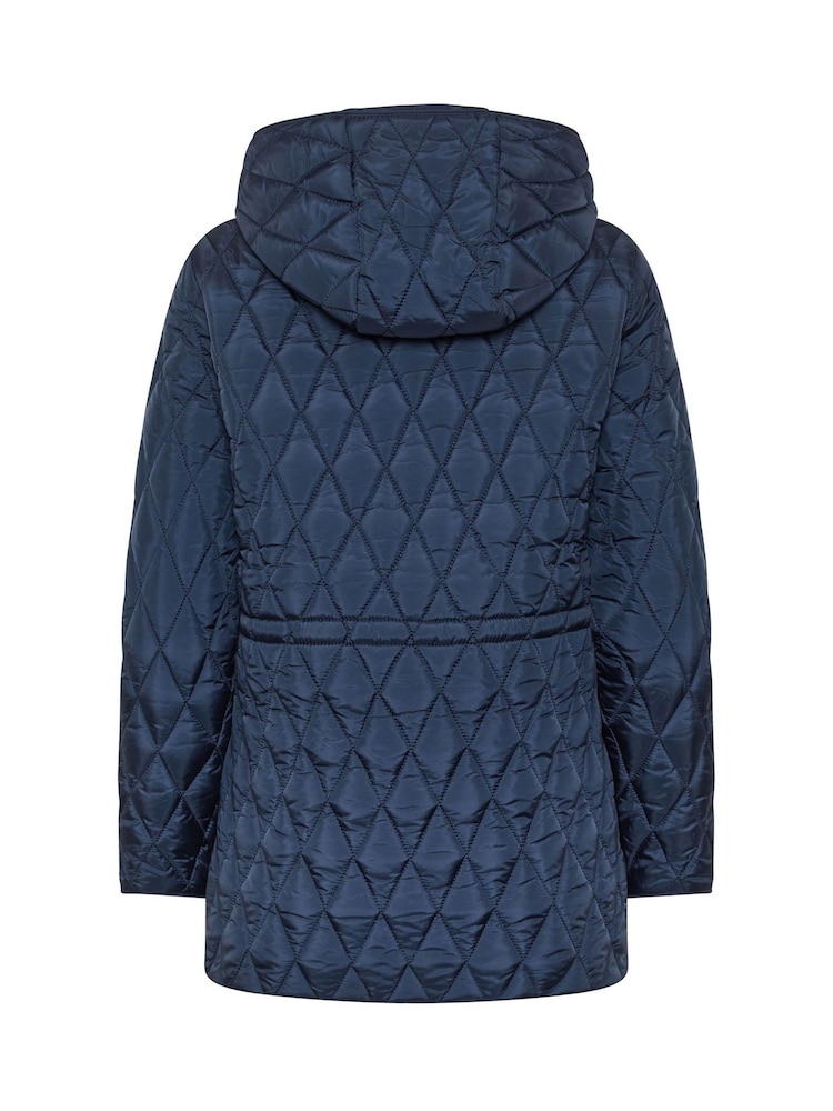 M&Co Blue Diamond Quilted Jacket - Image 6 of 6 M&Co Blue Diamond Quilted Jacket - Image 6 of 6