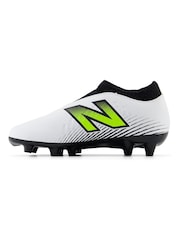 New Balance White Kids Tekela Magique Firm Ground v4+ Football Boots - Image 2 of 6