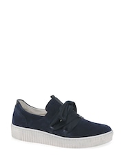 Gabor Blue Waltz Leather Trainers - Image 3 of 5