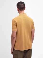 Barbour® Gold Washed 100% Cotton Classic Pique Polo Shirt - Image 2 of 6