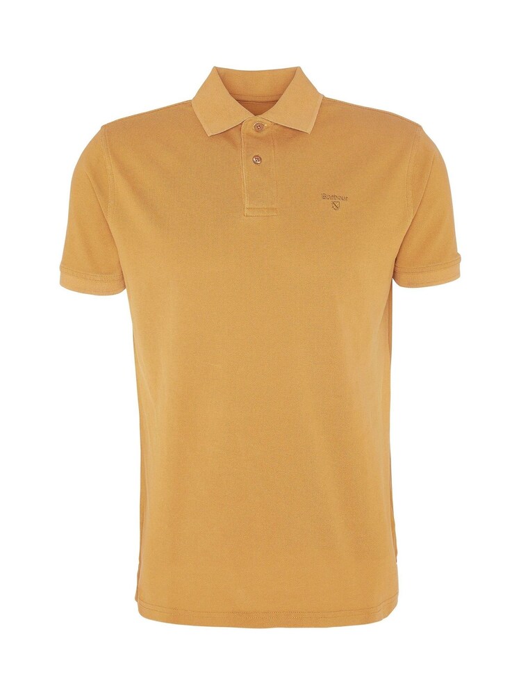 Barbour® Gold Washed 100% Cotton Classic Pique Polo Shirt - Image 6 of 6