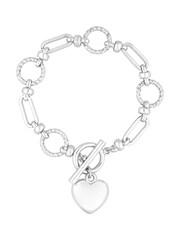 Lipsy Jewellery Silver Tone Chunky Puff Heart Gift Boxed Bracelet - Image 3 of 4