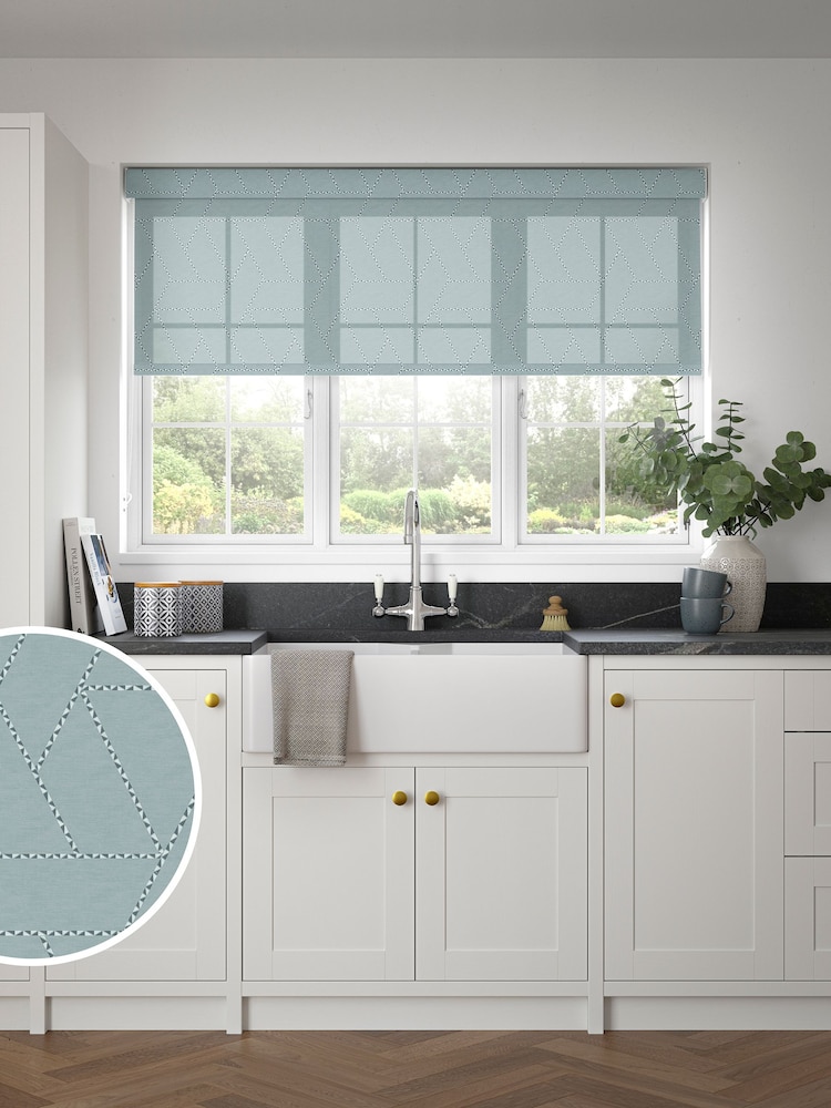 Shade Grey Fhari Sheer Made to Measure Roller Blind - Image 1 of 6