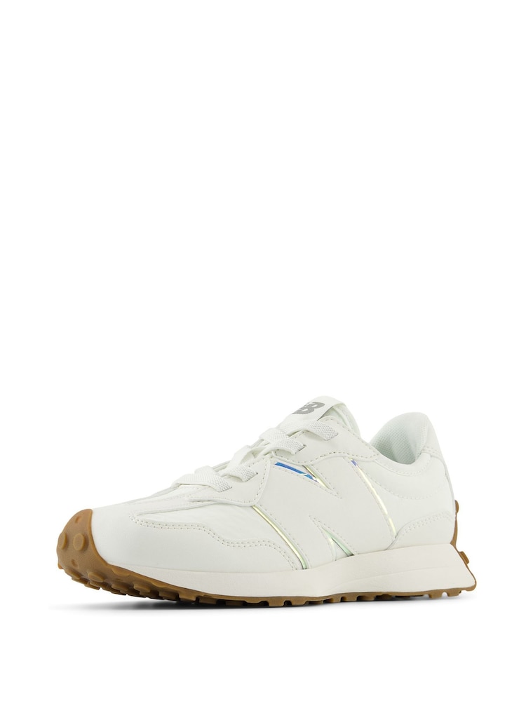 New Balance White Kids 327 Trainers - Image 2 of 6