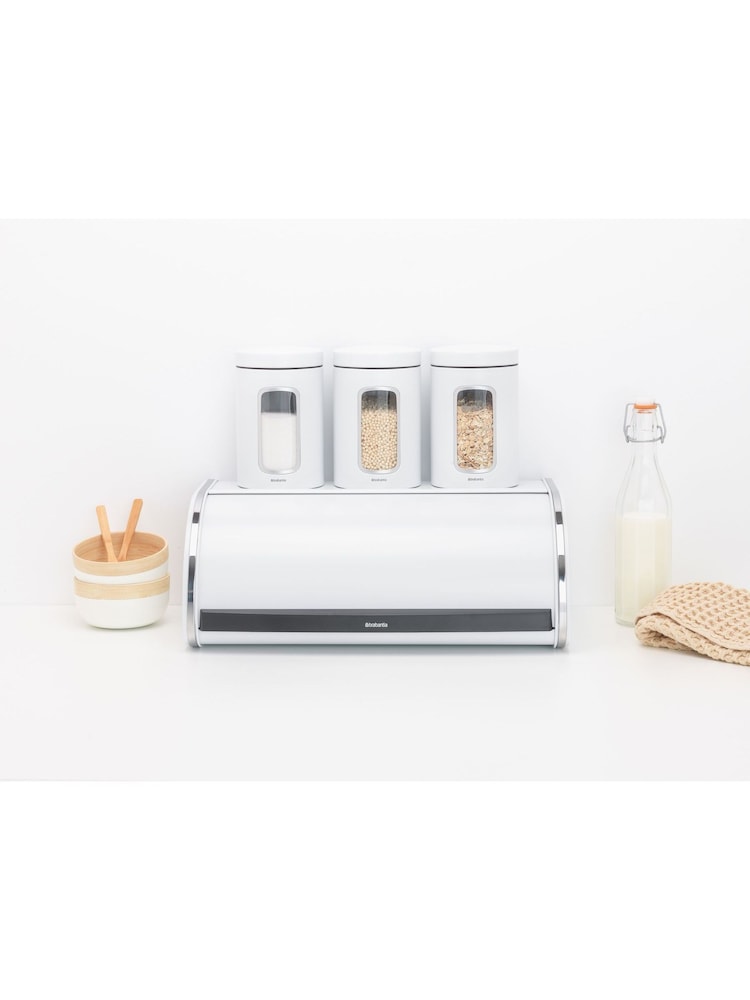 Brabantia White Roll Top Bread Bin - Image 3 of 3