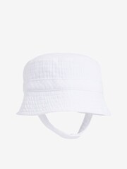 White Bucket Baby Hat - Image 3 of 4