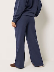 PixieGirl Petite Blue Etienne Slogan Wide Leg Joggers - Image 3 of 6