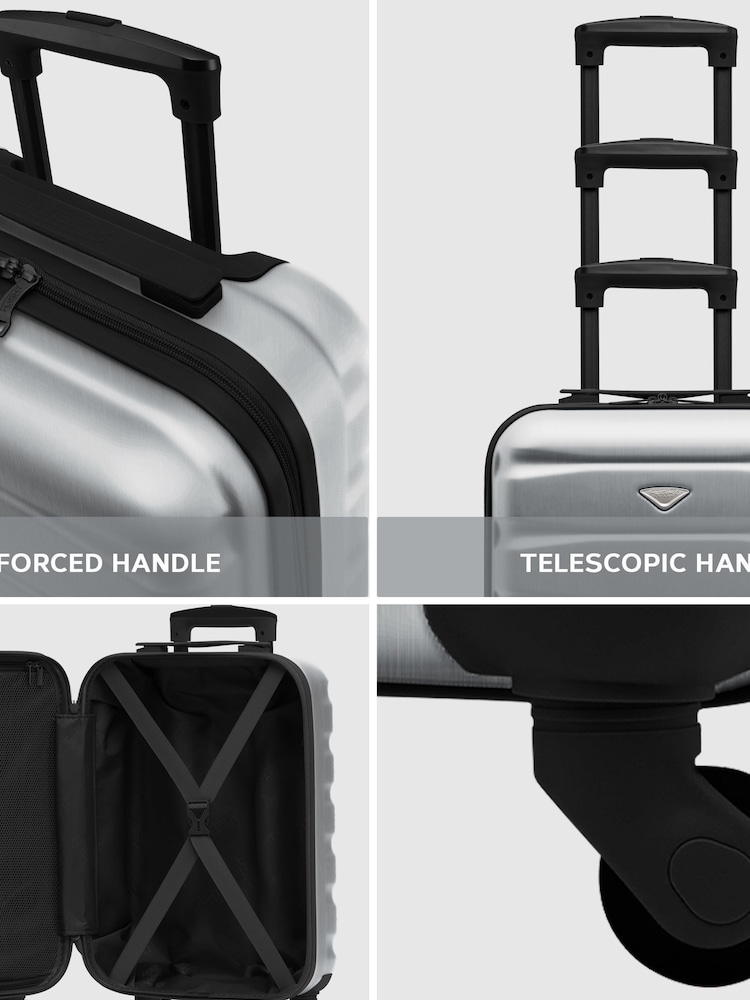 Set Of 2 Large Check-In & Small Carry-On Hardcase Travel Suitcase - Image 2 of 5